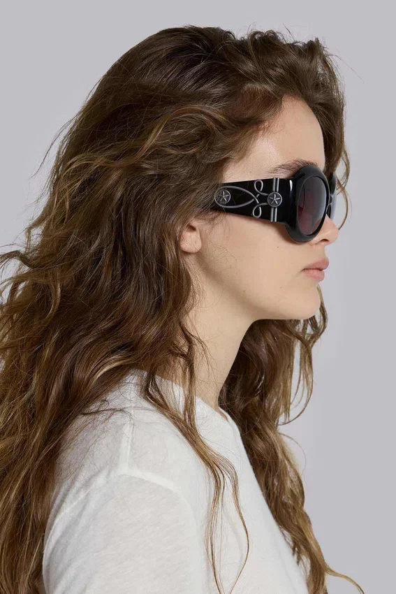 Gafas de sol redondas oversize Majorette en negro