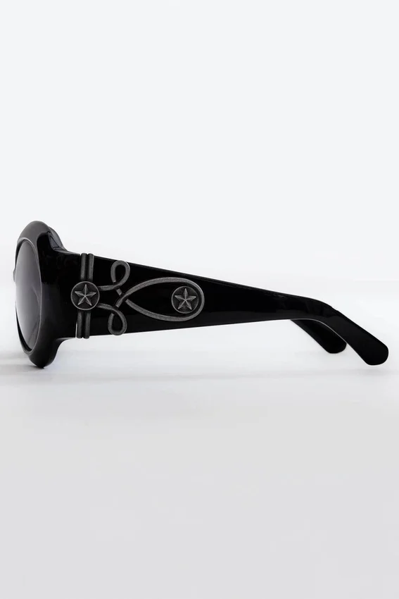 Gafas de sol redondas oversize Majorette en negro