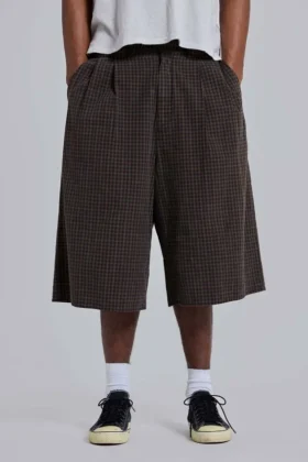 Goliath Shorts XL a cuadros marrones