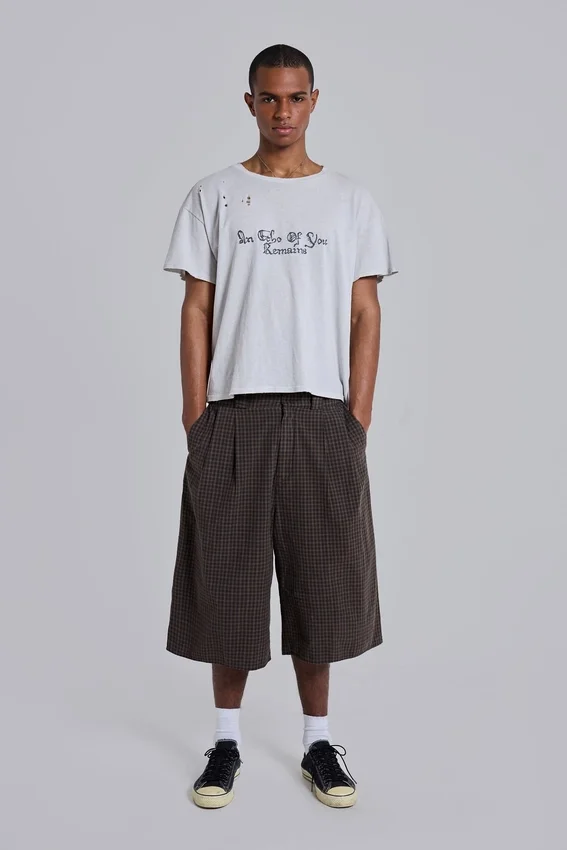 Goliath Shorts XL a cuadros marrones
