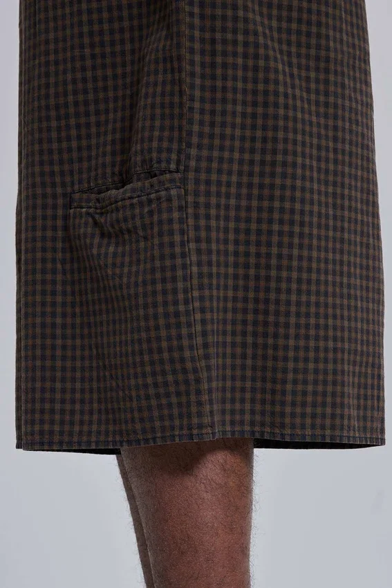 Goliath Shorts XL a cuadros marrones