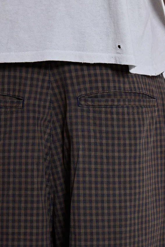 Goliath Shorts XL a cuadros marrones