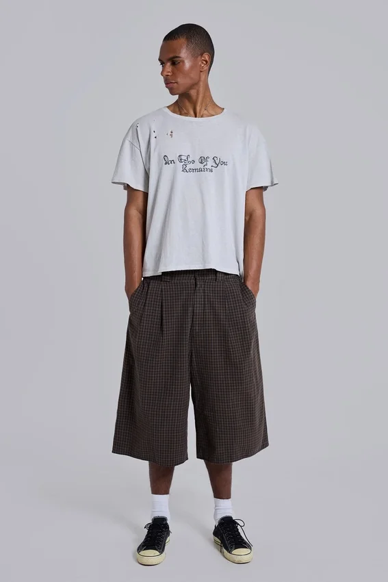 Goliath Shorts XL a cuadros marrones