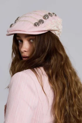 Gorra plana de estilo militar Mandy