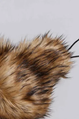 Gorro de cazador de piel rubia