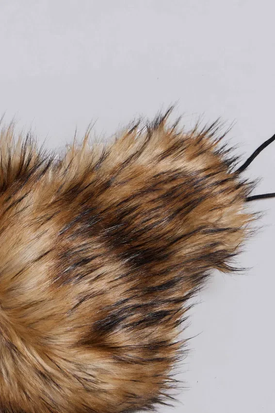 Gorro de cazador de piel rubia