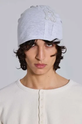 Gorro League gris jaspeado