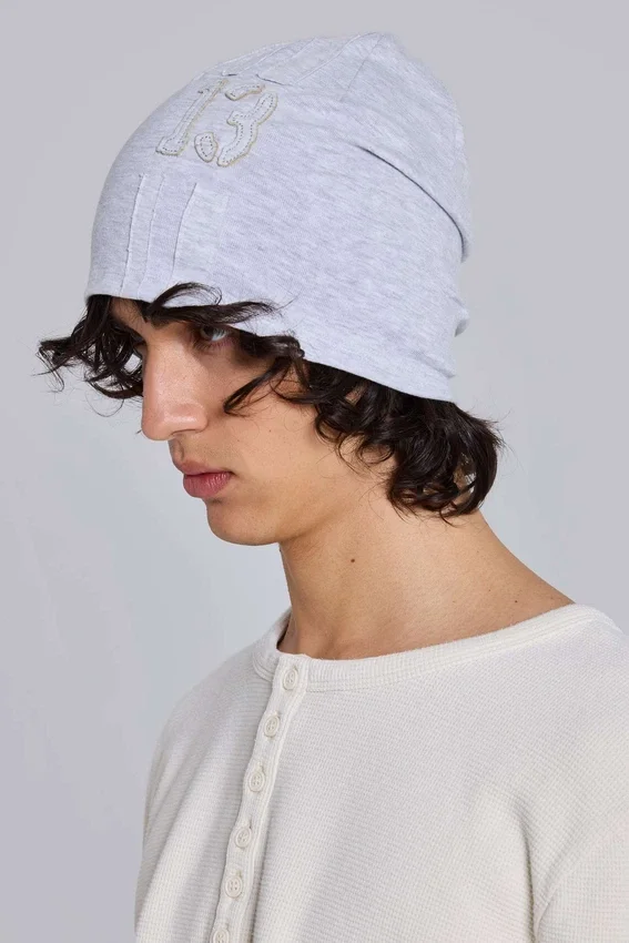 Gorro League gris jaspeado