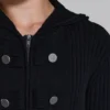 Jersey militar de punto con capucha