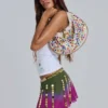 Minifalda «Ombre» con adornos de Vireya