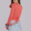 Minifalda vaquera Zadie con efecto aerógrafo