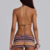 Minipantalones cortos Cata con rayas multicolores