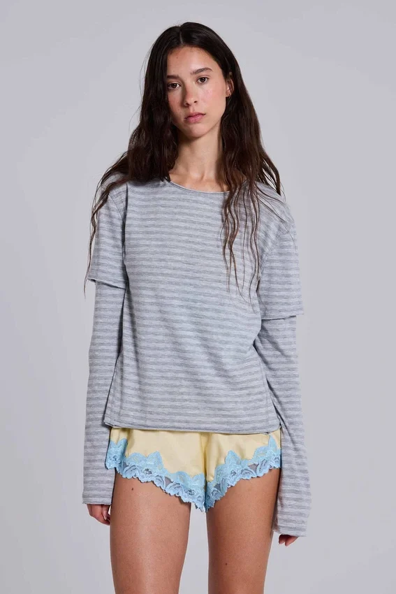 Minipantalones cortos de encaje satinado «Sugar»