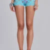 Minishorts de encaje «Deline» en turquesa