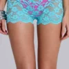 Minishorts de encaje «Deline» en turquesa