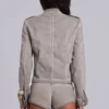 Minishorts «Rebel Military» en color arcilla