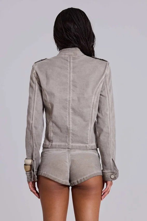 Minishorts «Rebel Military» en color arcilla