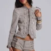 Minishorts «Rebel Military» en color arcilla