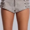 Minishorts «Rebel Military» en color arcilla
