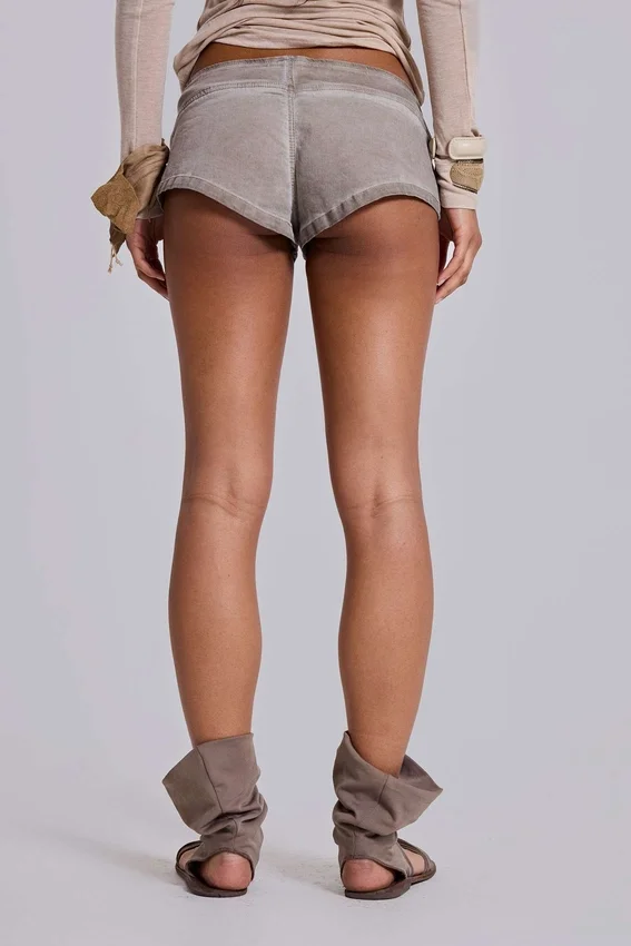 Minishorts «Rebel Military» en color arcilla