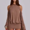 Minivestido «Alula» con adornos de mariposas