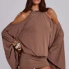 Minivestido «Alula» con adornos de mariposas