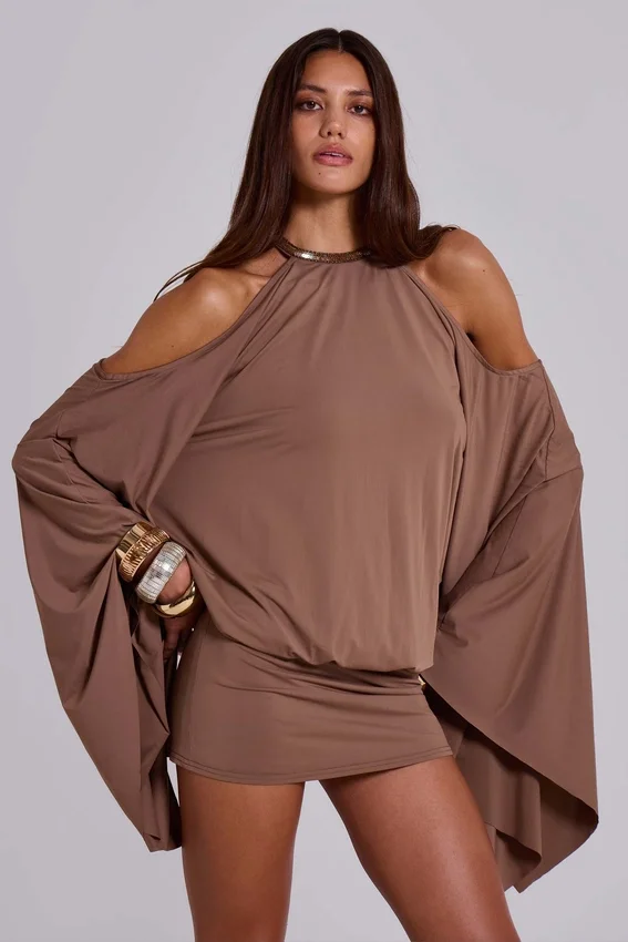 Minivestido «Alula» con adornos de mariposas