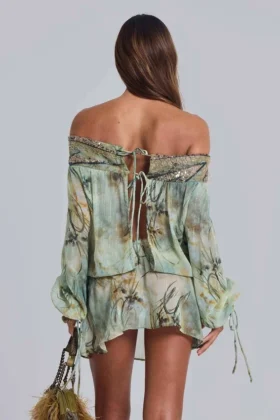 Minivestido «Breccia» con adornos