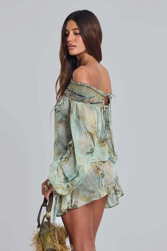 Minivestido «Breccia» con adornos