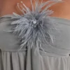 Minivestido «Brunelle» con plumas
