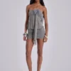 Minivestido «Brunelle» con plumas