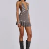 Minivestido «Button Me Up» en gris