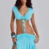 Minivestido con aberturas «Oceya»