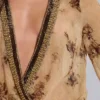 Minivestido cruzado de gasa «Iberis»