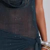 Minivestido de punto con escote pronunciado Moara