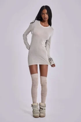 Minivestido en tono «Oatmeal Mist»