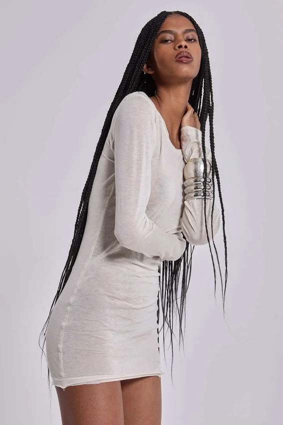 Minivestido en tono «Oatmeal Mist»