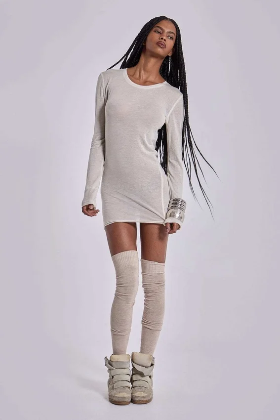 Minivestido en tono «Oatmeal Mist»