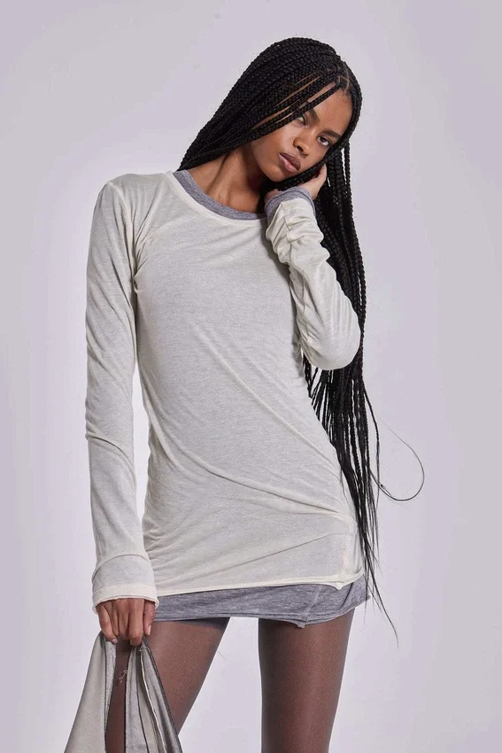 Minivestido en tono «Oatmeal Mist»