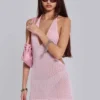 Minivestido halter «Infinity» en rosa