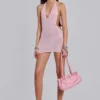 Minivestido halter «Infinity» en rosa
