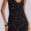 Minivestido «Mirage» con tachuelas