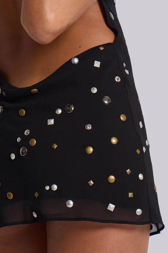 Minivestido «Mirage» con tachuelas