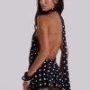 Minivestido sin espalda Enya con lunares XL