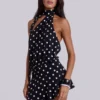 Minivestido sin espalda Enya con lunares XL