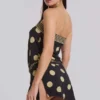 Minivestido sin tirantes Lola con estampado de lunares y rayas