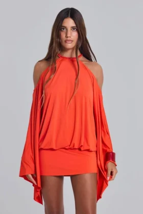 Minivestido tropical con adornos de Alula