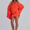 Minivestido tropical con adornos de Alula