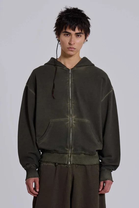 Monster Hoodie oversize en color caqui