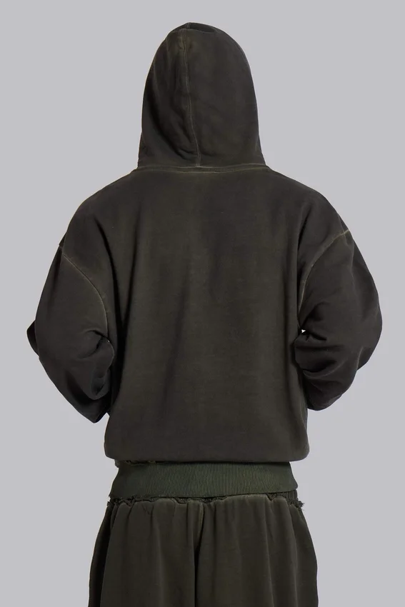 Monster Hoodie oversize en color caqui